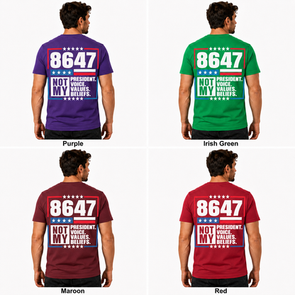 8647 Not My President Shirt Anti Trump Political Protest Graphic Tee Resistance Gift For Adults