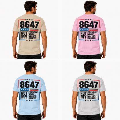 8647 Not My President Shirt Anti Trump Political Protest Graphic Tee Resistance Gift For Adults