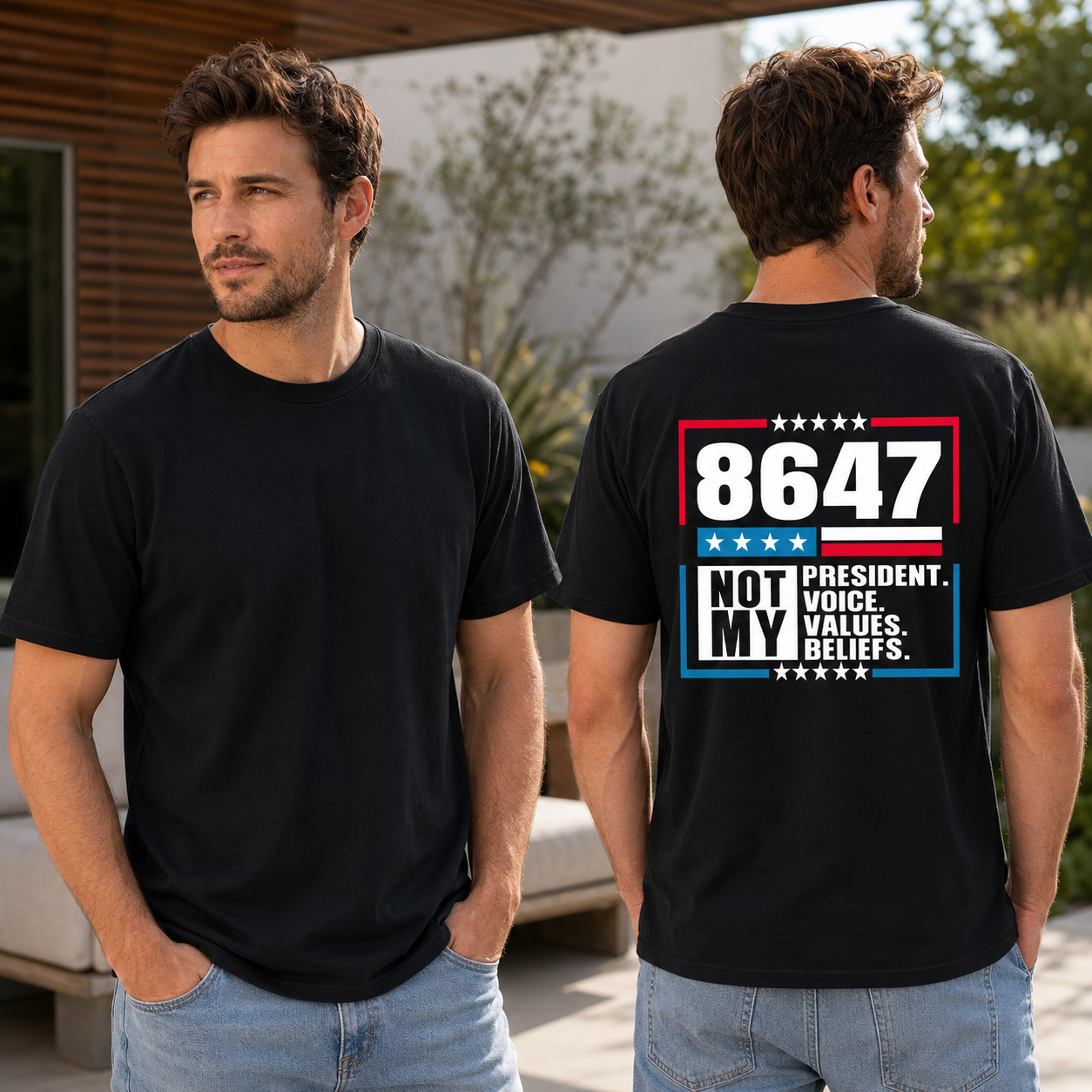 8647 Not My President Shirt Anti Trump Political Protest Graphic Tee Resistance Gift For Adults