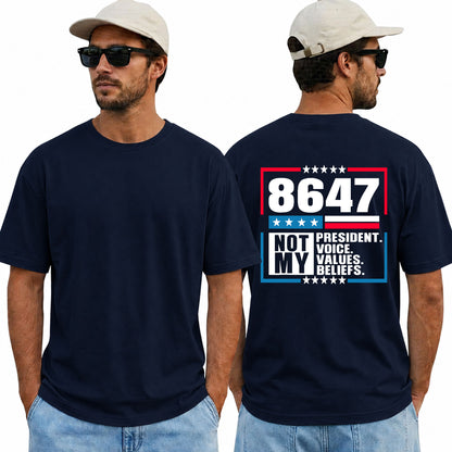 8647 Not My President Shirt Anti Trump Political Protest Graphic Tee Resistance Gift For Adults