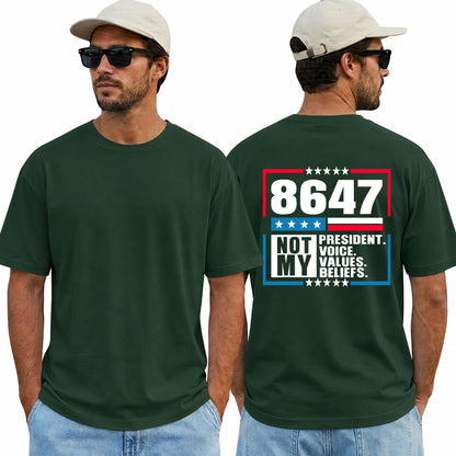 8647 Not My President Shirt Anti Trump Political Protest Graphic Tee Resistance Gift For Adults