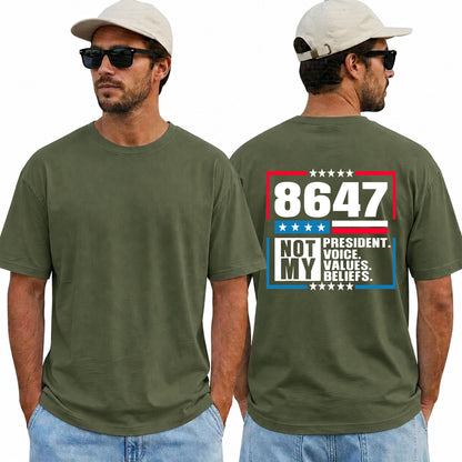 8647 Not My President Shirt Anti Trump Political Protest Graphic Tee Resistance Gift For Adults
