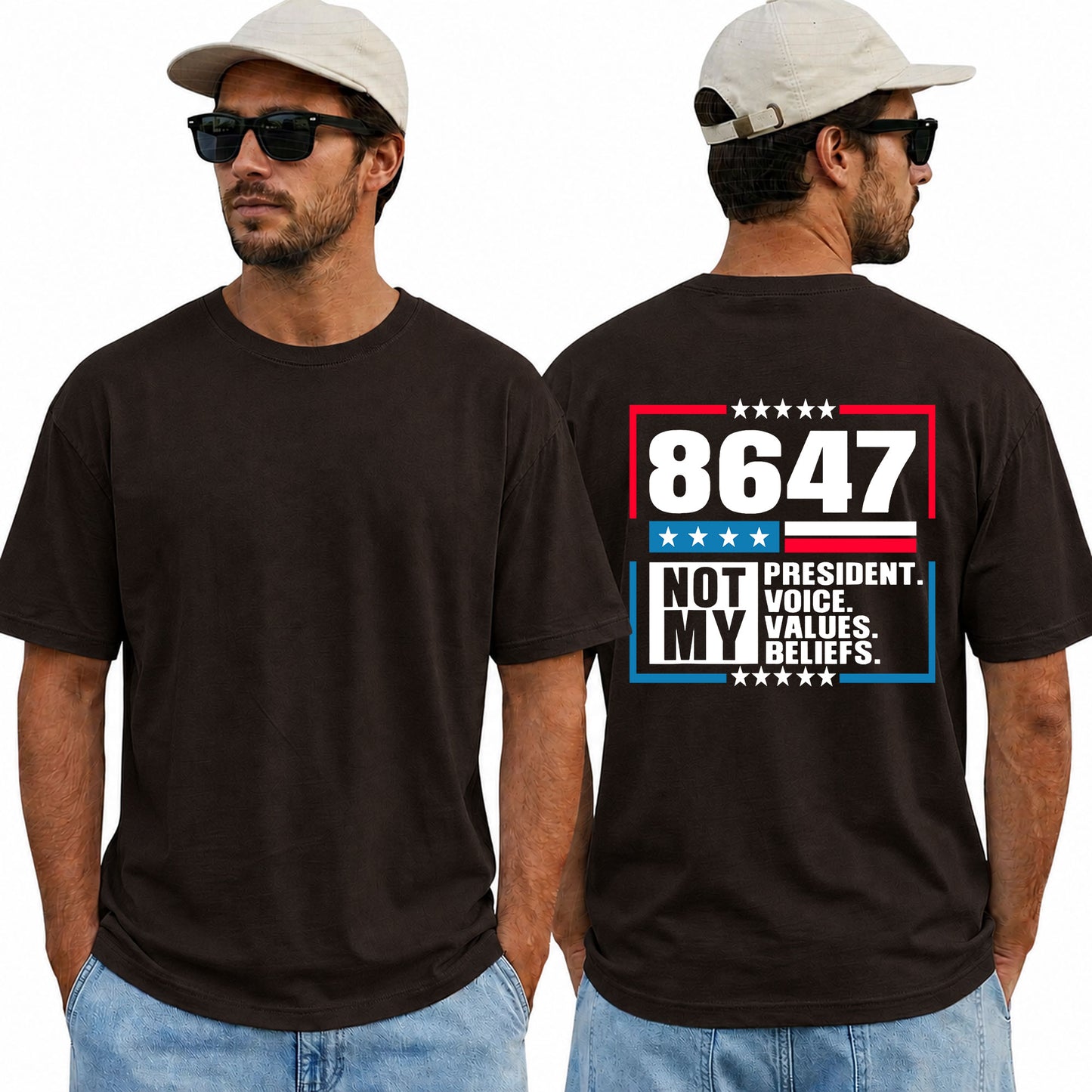 8647 Not My President Shirt Anti Trump Political Protest Graphic Tee Resistance Gift For Adults