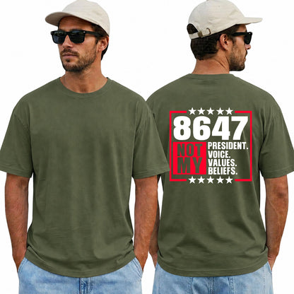 8647 Not My President Shirt Funny Anti Trump Political Graphic Tee Protest Gift For Adults
