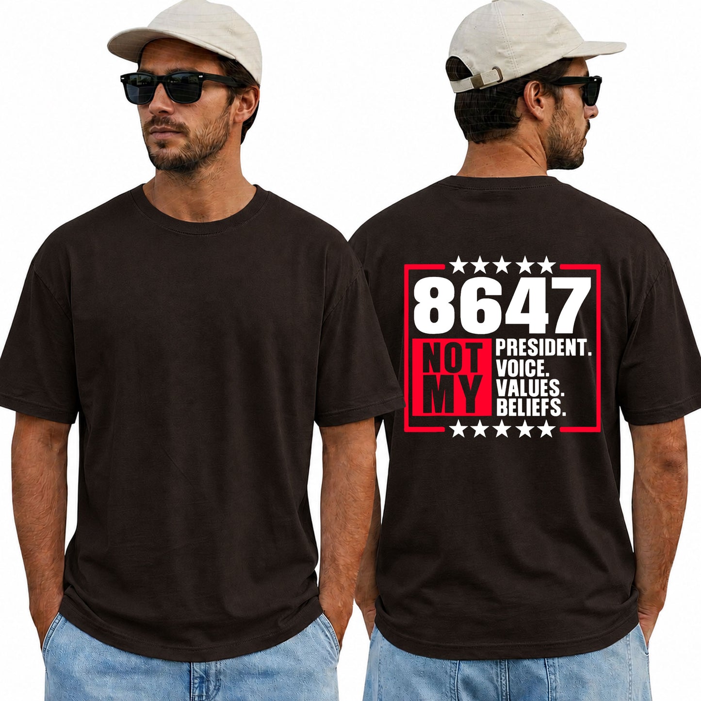 8647 Not My President Shirt Funny Anti Trump Political Graphic Tee Protest Gift For Adults