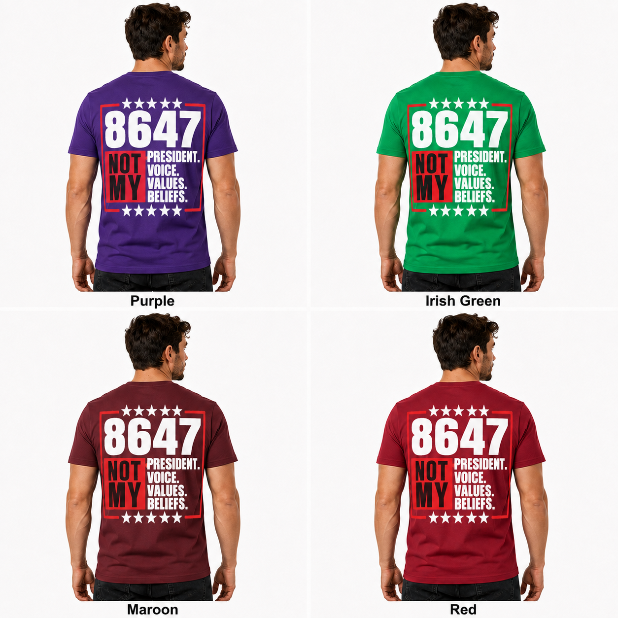 8647 Not My President Shirt Funny Anti Trump Political Graphic Tee Protest Gift For Adults