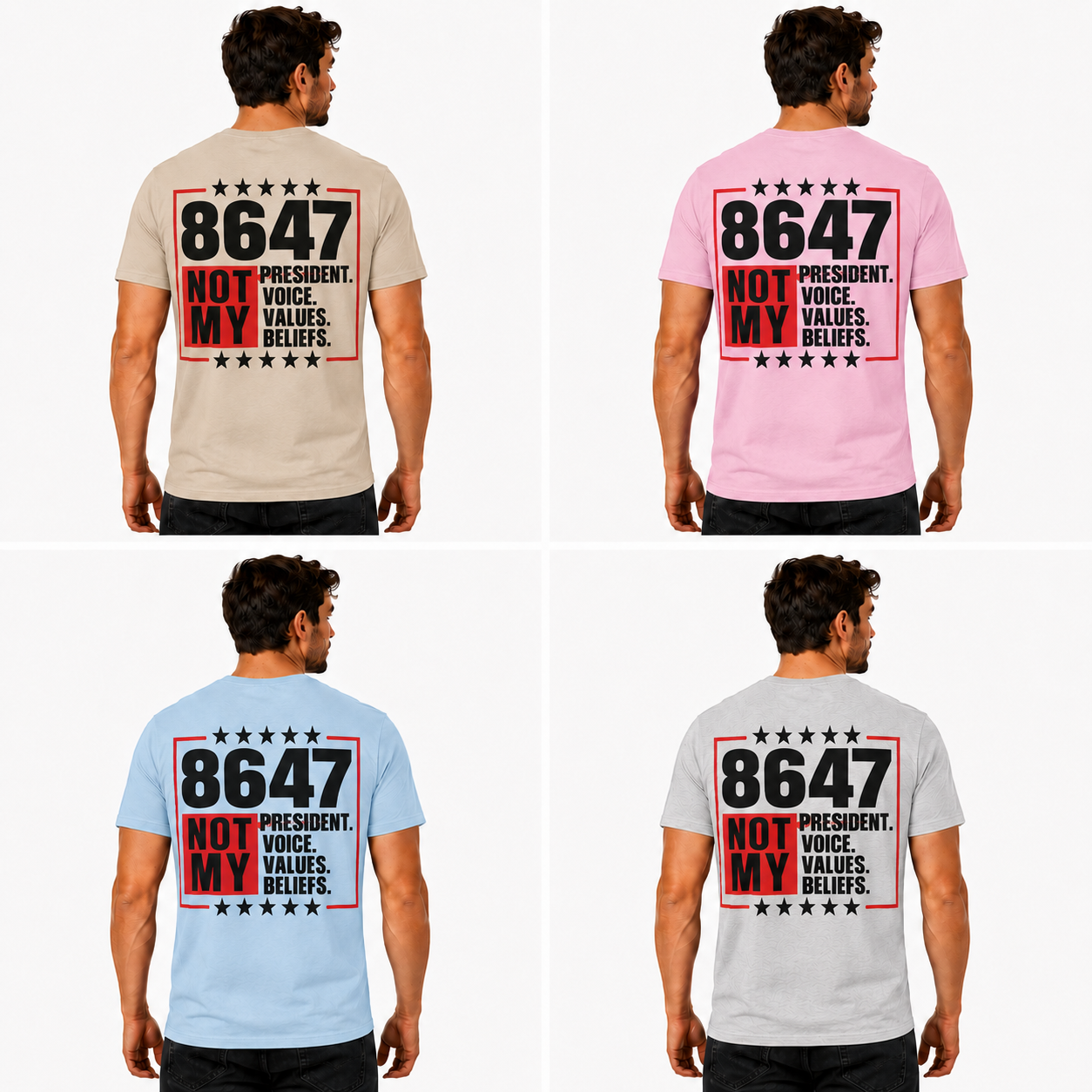 8647 Not My President Shirt Funny Anti Trump Political Graphic Tee Protest Gift For Adults