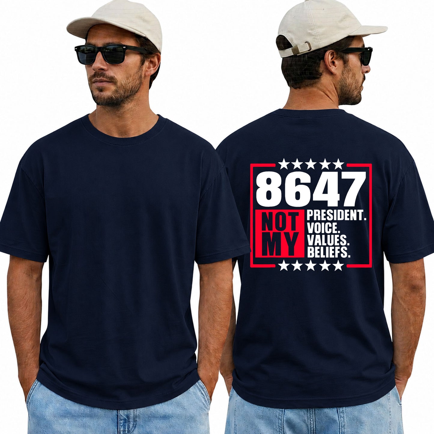 8647 Not My President Shirt Funny Anti Trump Political Graphic Tee Protest Gift For Adults