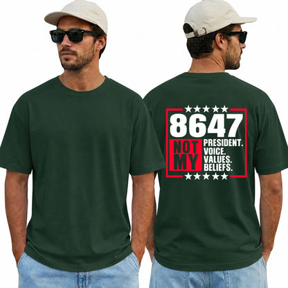 8647 Not My President Shirt Funny Anti Trump Political Graphic Tee Protest Gift For Adults