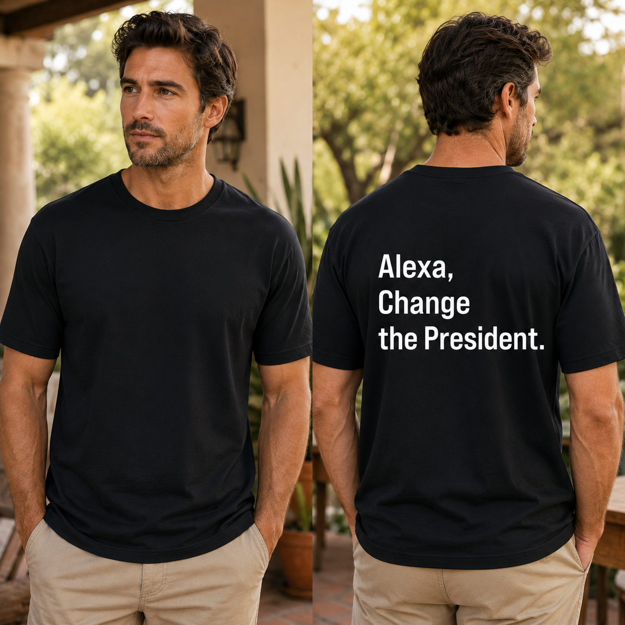 Alexa Change The President Shirt Funny Anti Trump Political Graphic Tee Protest Gift For Adults