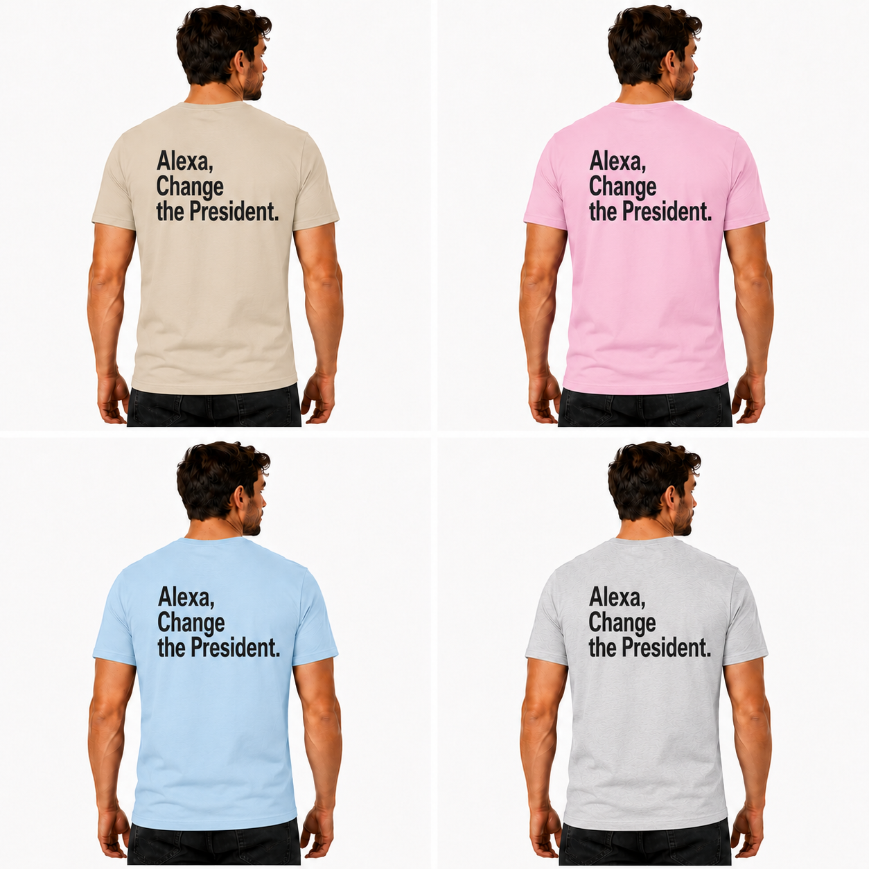 Alexa Change The President Shirt Funny Anti Trump Political Graphic Tee Protest Gift For Adults