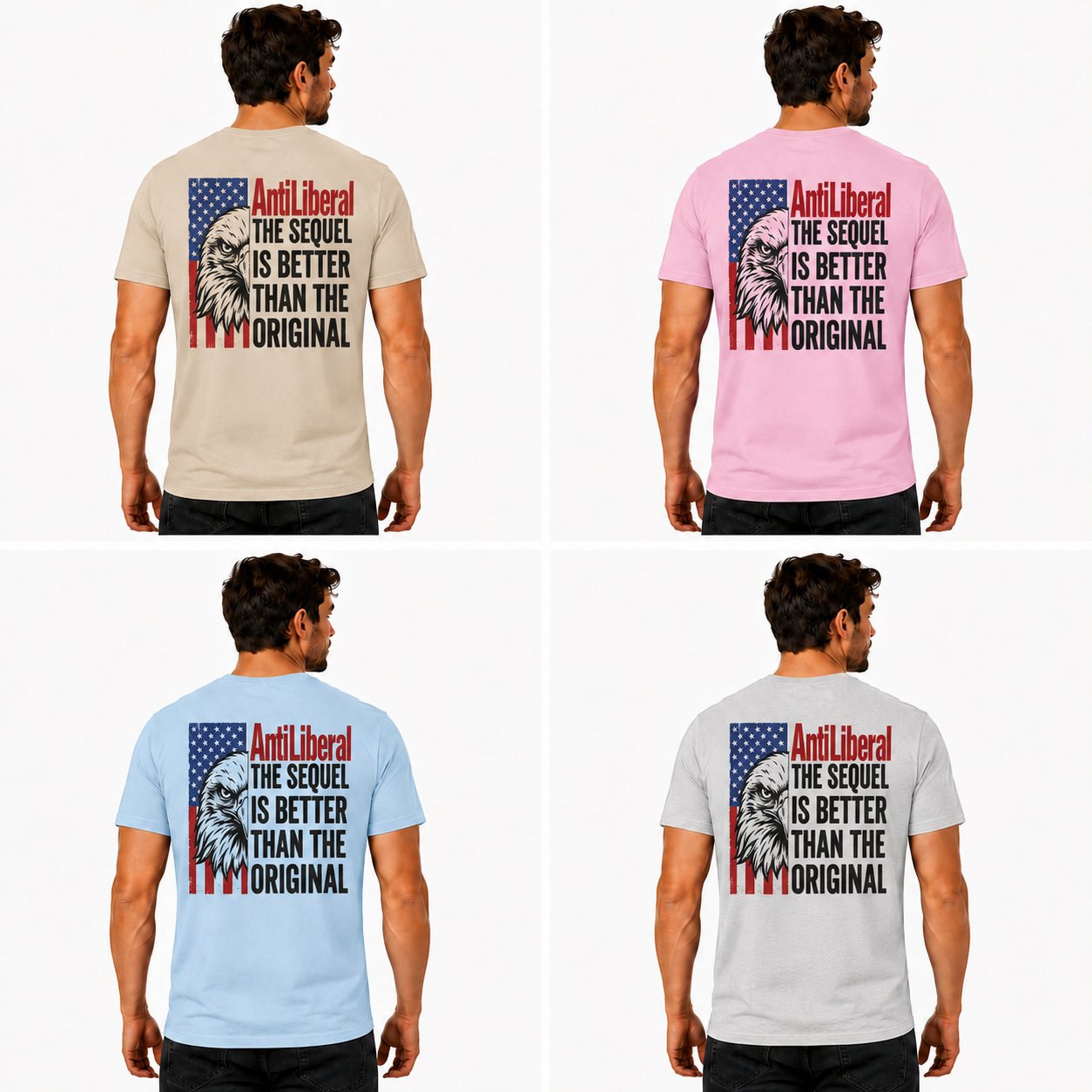Anti Liberal The Sequel Is Better Than The Original Shirt Patriotic Conservative Graphic Tee Political Gift For Adults