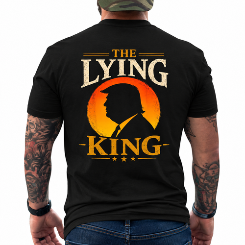 The Lying King Trump Political Satire T-Shirt – Anti Trump Vintage Graphic Tee