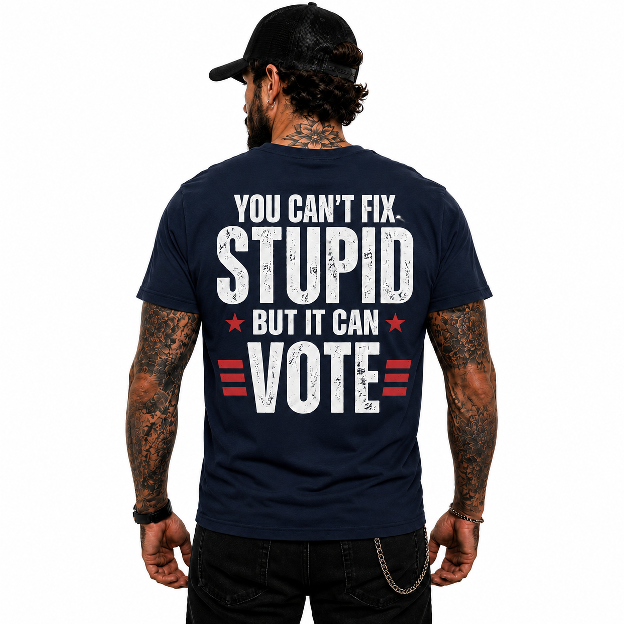 You Cant Fix Stupid Shirt Funny Political Humor Graphic Tee Sarcastic Gift For Adults