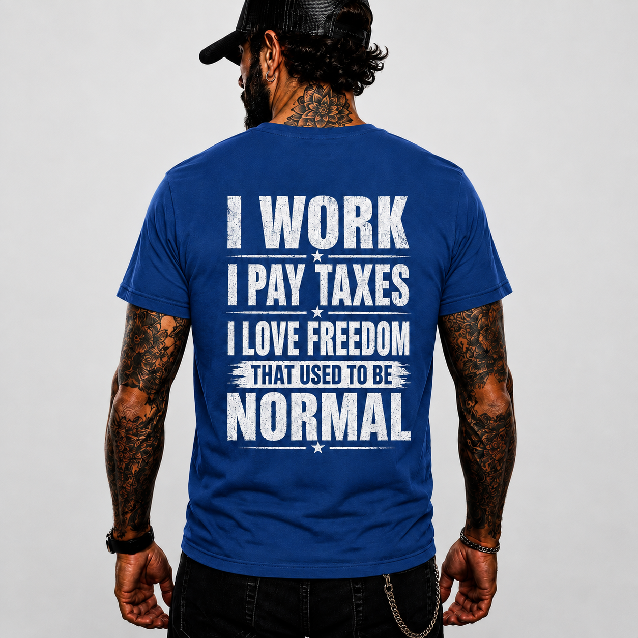 I Work I Pay Taxes I Love Freedom Shirt Patriotic Conservative Graphic Tee American Freedom Gift For Men