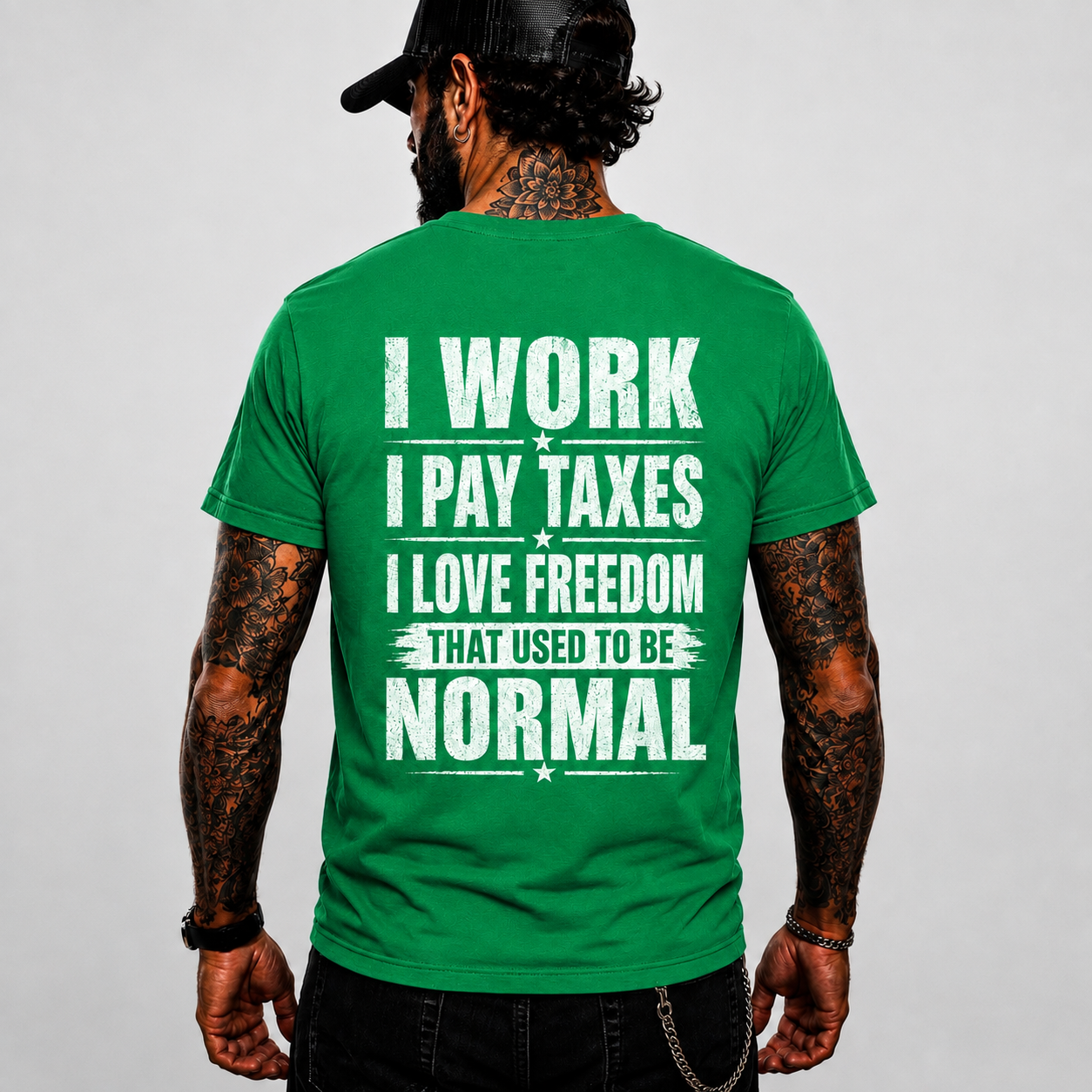 I Work I Pay Taxes I Love Freedom Shirt Patriotic Conservative Graphic Tee American Freedom Gift For Men