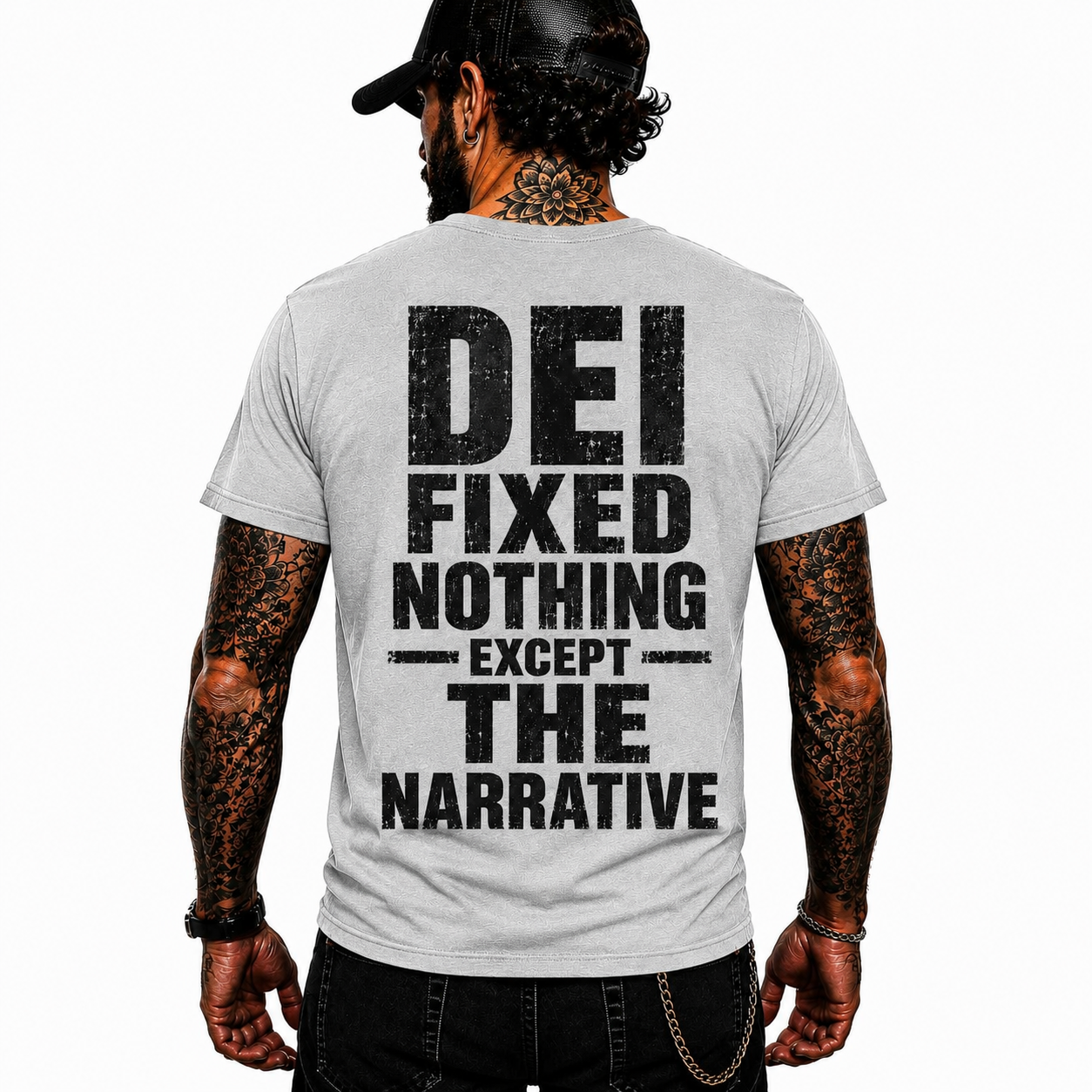 DEI Fixed Nothing Except The Narrative Shirt Funny Political Humor Graphic Tee Conservative Gift For Adults