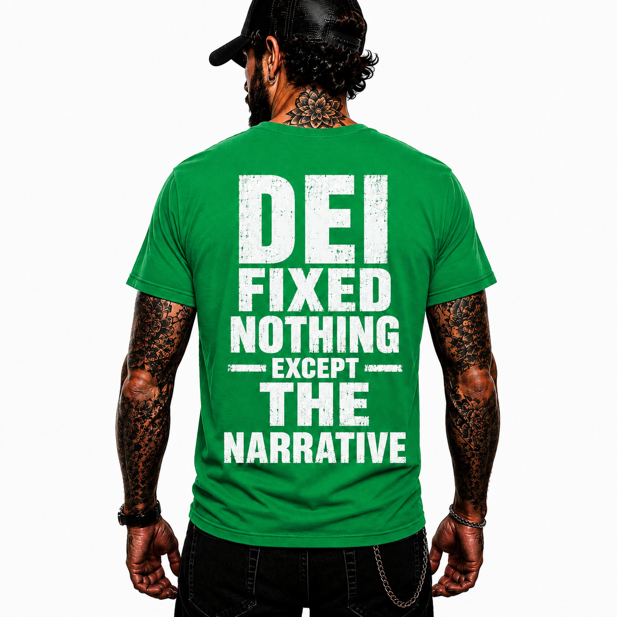 DEI Fixed Nothing Except The Narrative Shirt Funny Political Humor Graphic Tee Conservative Gift For Adults