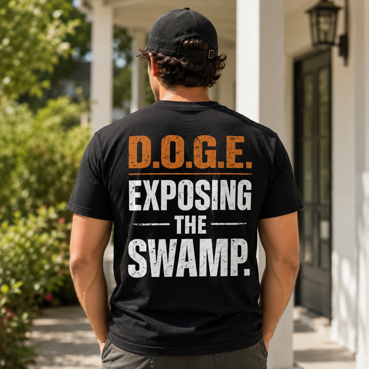 DOGE Exposing The Swamp Shirt Funny Conservative Political Graphic Tee Patriotic Gift For Adults
