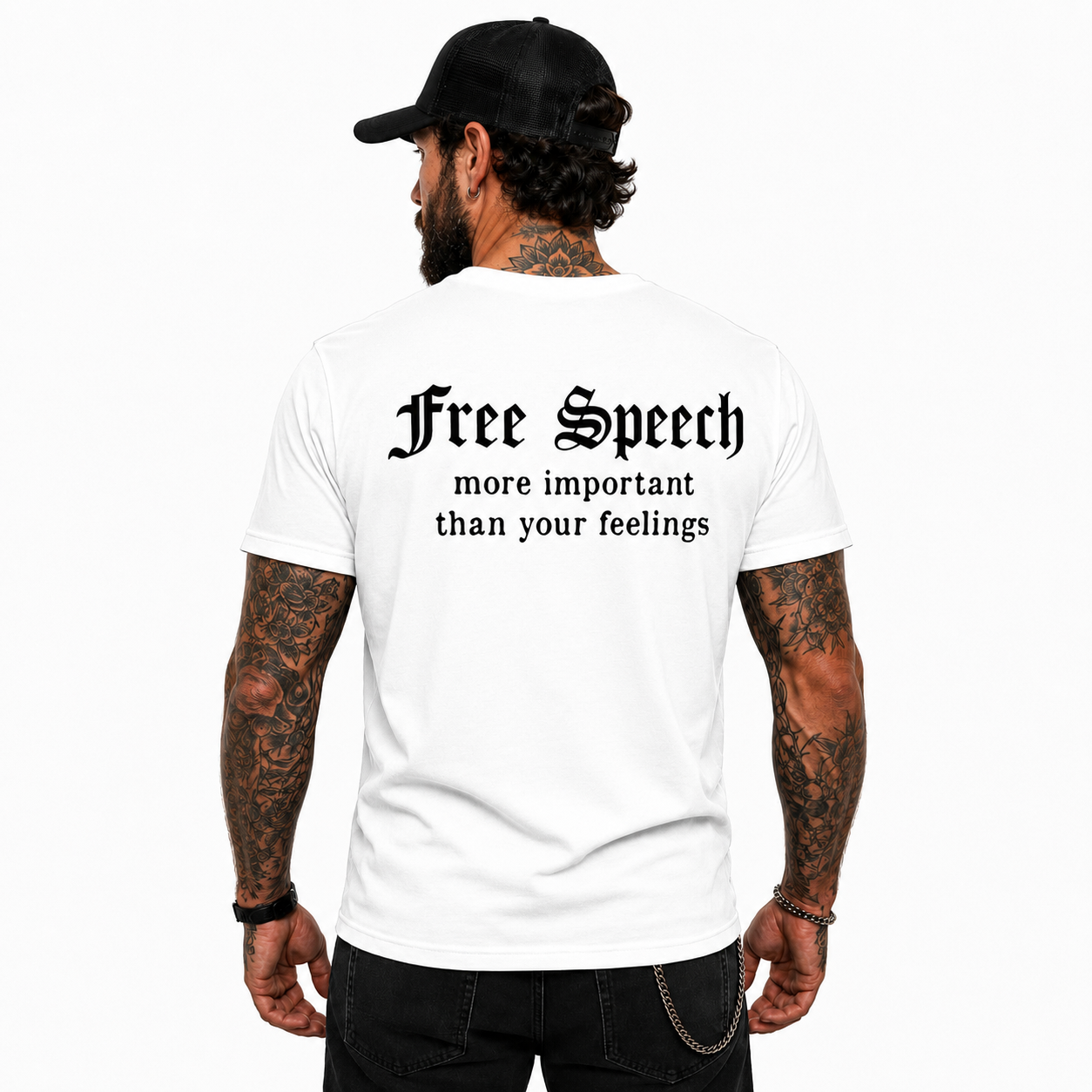 Free Speech More Important Than Your Feelings Shirt Funny Conservative Political Graphic Tee Patriot Gift For Adults