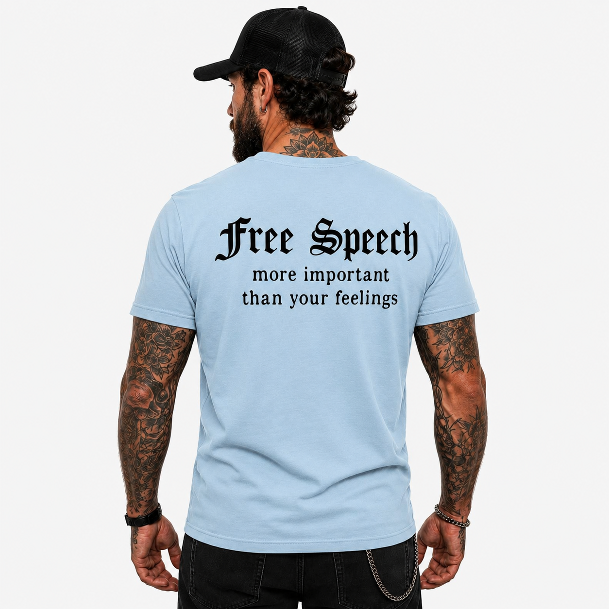 Free Speech More Important Than Your Feelings Shirt Funny Conservative Political Graphic Tee Patriot Gift For Adults