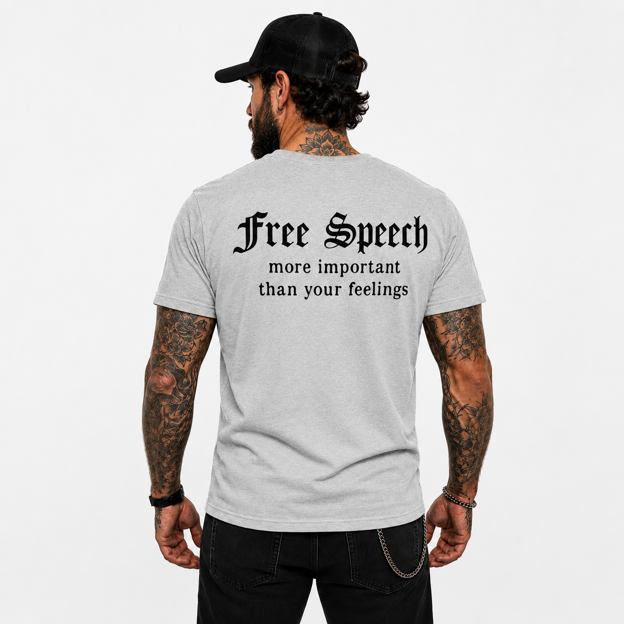 Free Speech More Important Than Your Feelings Shirt Funny Conservative Political Graphic Tee Patriot Gift For Adults