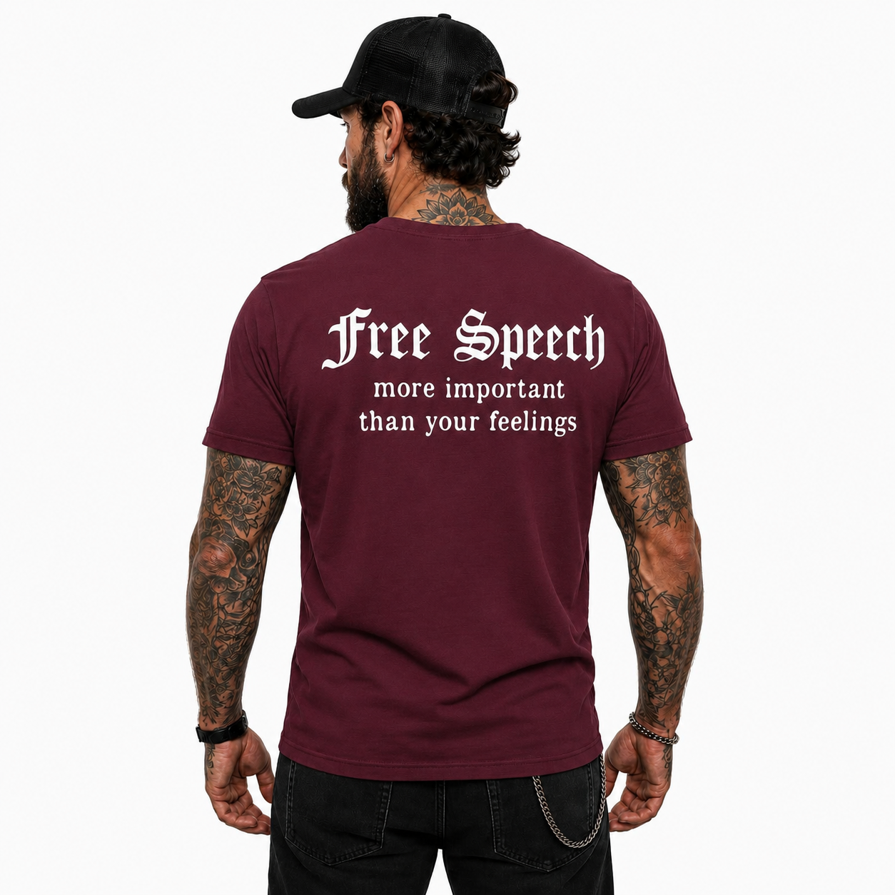 Free Speech More Important Than Your Feelings Shirt Funny Conservative Political Graphic Tee Patriot Gift For Adults
