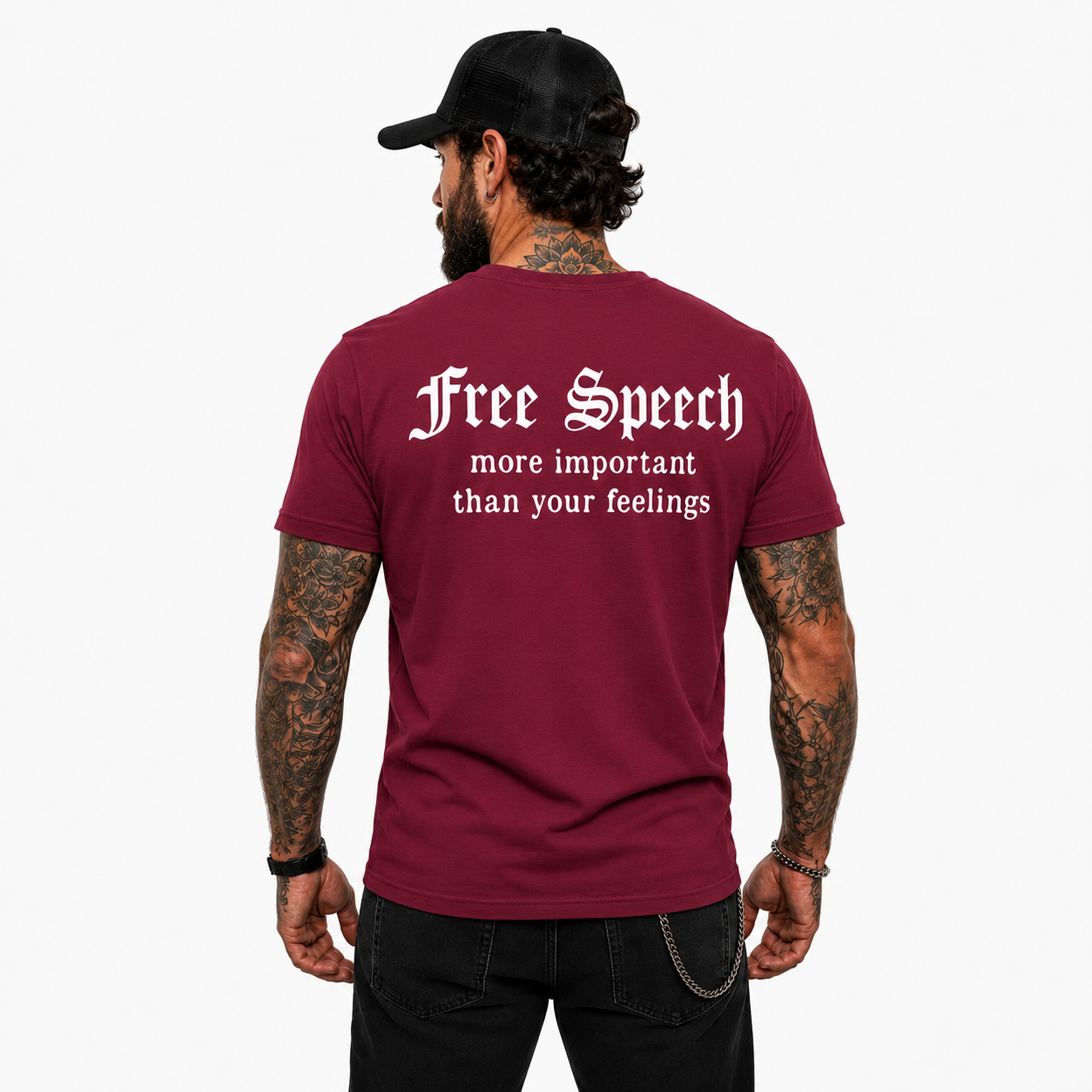 Free Speech More Important Than Your Feelings Shirt Funny Conservative Political Graphic Tee Patriot Gift For Adults