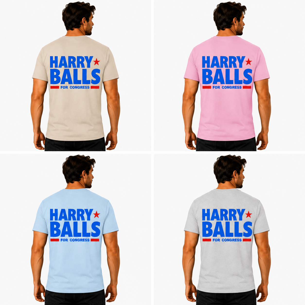Harry Balls For Congress Shirt Funny Political Humor Graphic Tee Election Parody Gift For Adults