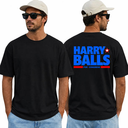 Harry Balls For Congress Shirt Funny Political Humor Graphic Tee Election Parody Gift For Adults