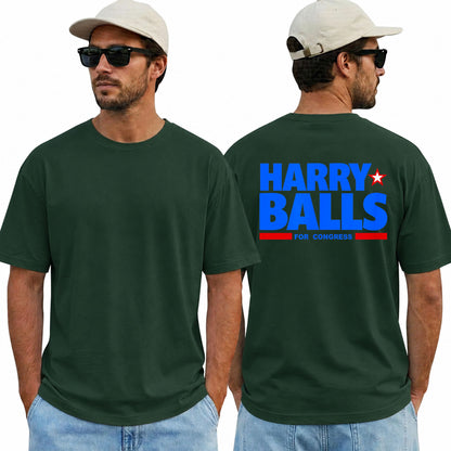 Harry Balls For Congress Shirt Funny Political Humor Graphic Tee Election Parody Gift For Adults