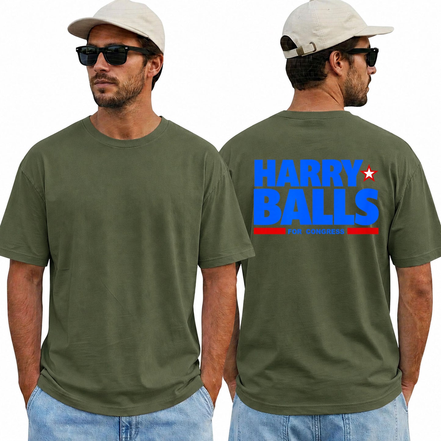Harry Balls For Congress Shirt Funny Political Humor Graphic Tee Election Parody Gift For Adults