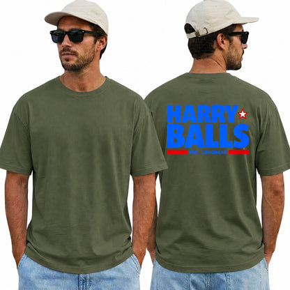Harry Balls For Congress Shirt Funny Political Humor Graphic Tee Election Parody Gift For Adults