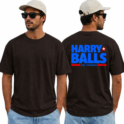 Harry Balls For Congress Shirt Funny Political Humor Graphic Tee Election Parody Gift For Adults
