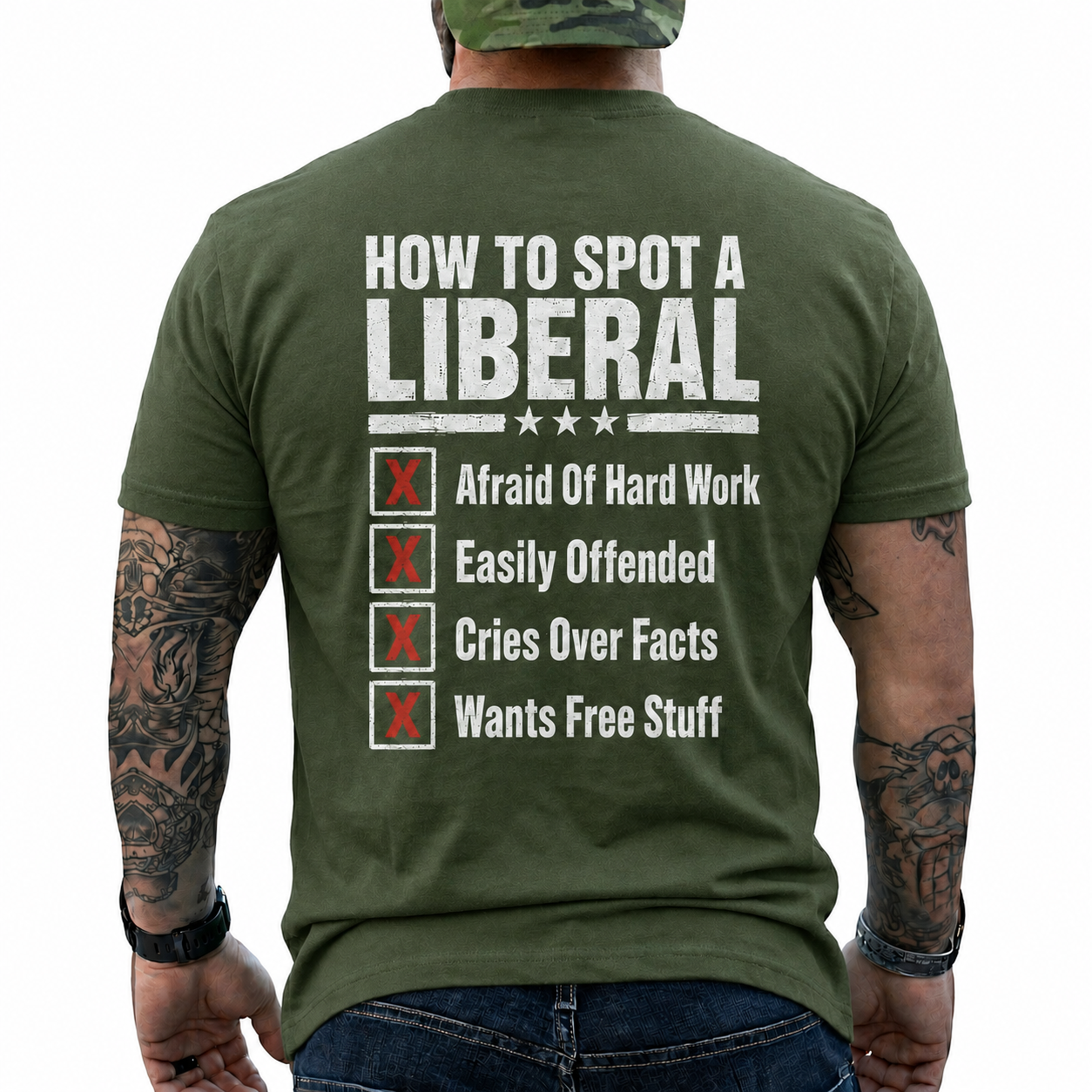 How To Spot A Liberal Shirt Funny Conservative Political Graphic Tee Anti Woke Patriot Gift For Adults