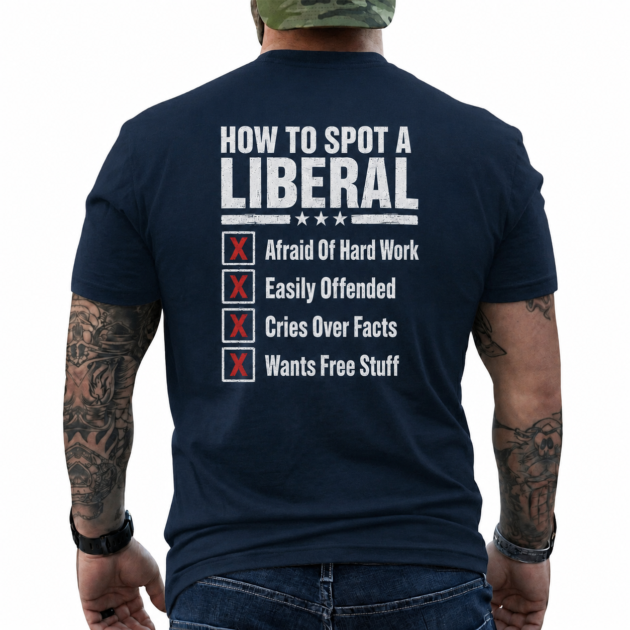 How To Spot A Liberal Shirt Funny Conservative Political Graphic Tee Anti Woke Patriot Gift For Adults