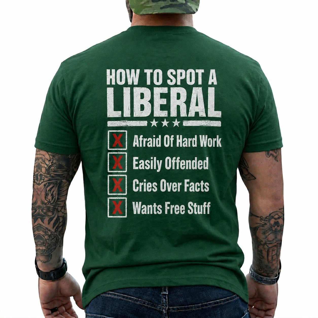 How To Spot A Liberal Shirt Funny Conservative Political Graphic Tee Anti Woke Patriot Gift For Adults