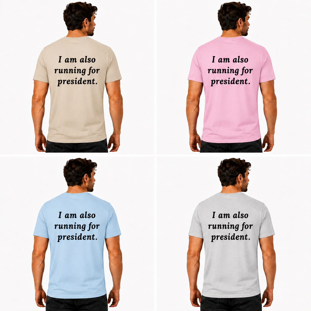 I Am Also Running For President Shirt Funny Political Humor Graphic Tee Election Parody Gift For Adults