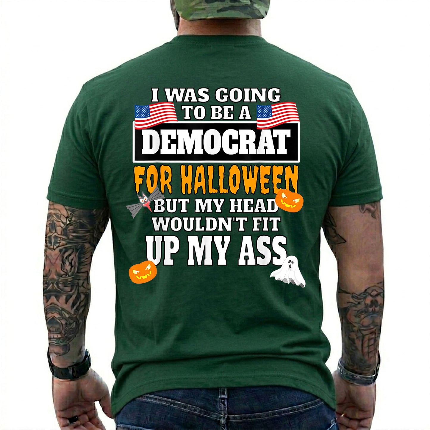I Was Going To Be A Democrat For Halloween Shirt Funny Anti Democrat Political Graphic Tee Republican Costume Gift For Adults