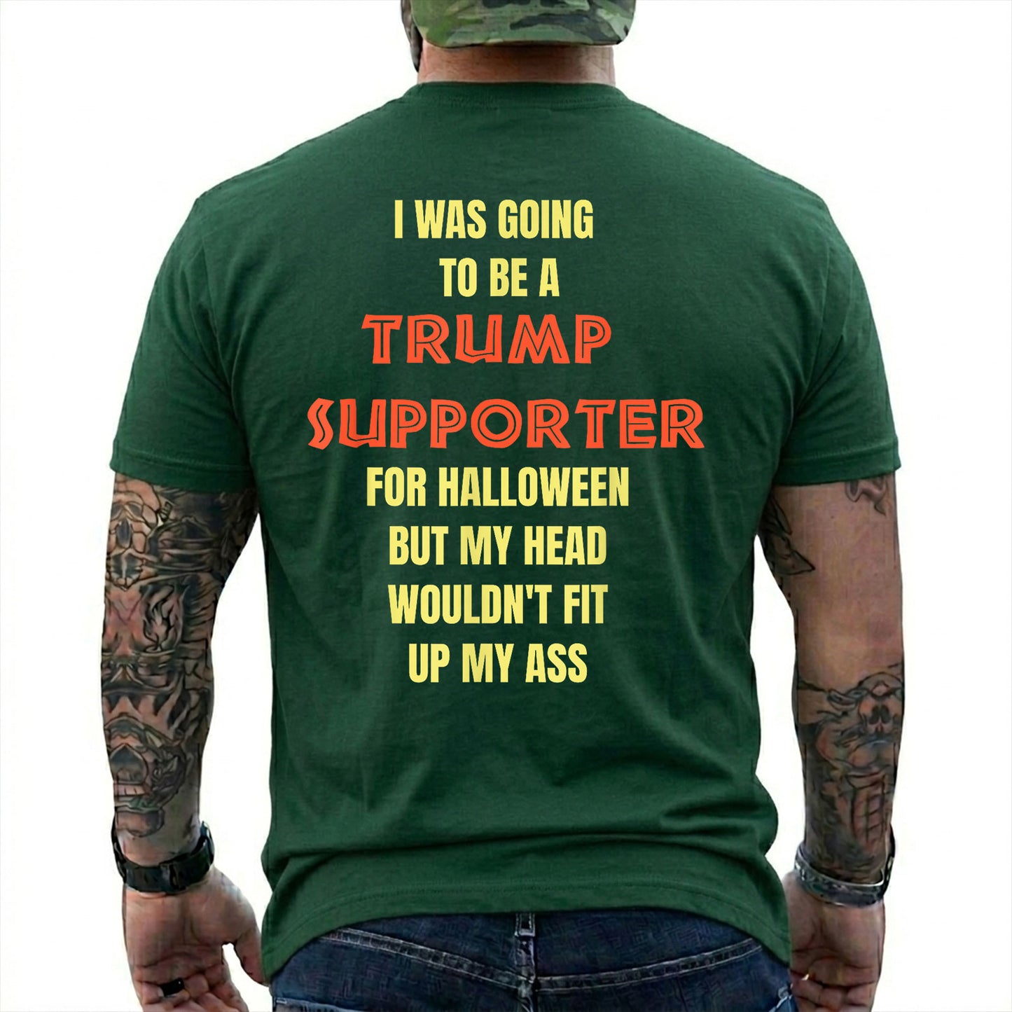 I Was Going To Be A Trump Supporter For Halloween Shirt Funny Anti Trump Political Graphic Tee Costume Gift For Adults