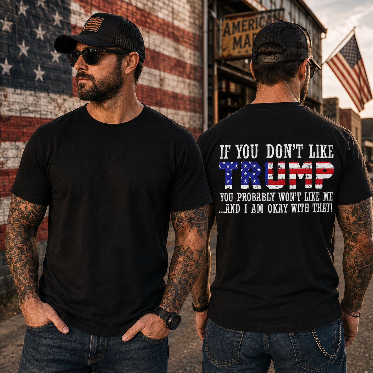If You Dont Like Trump Shirt Funny Conservative Political Graphic Tee Republican Patriot Gift For Adults