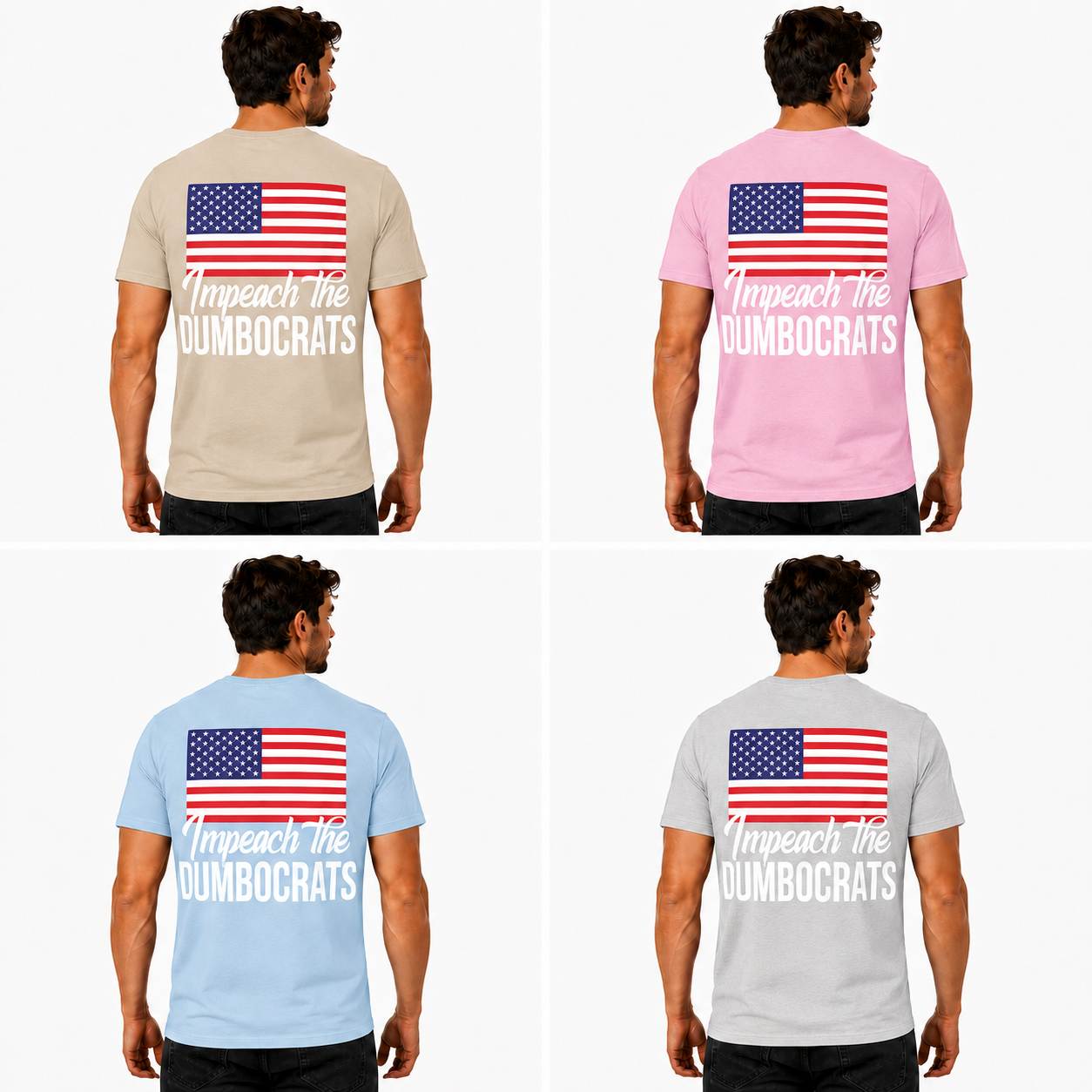 Impeach The Dumbocrats Shirt Funny Pro Trump Patriotic Graphic Tee Conservative Political Gift For Men Women