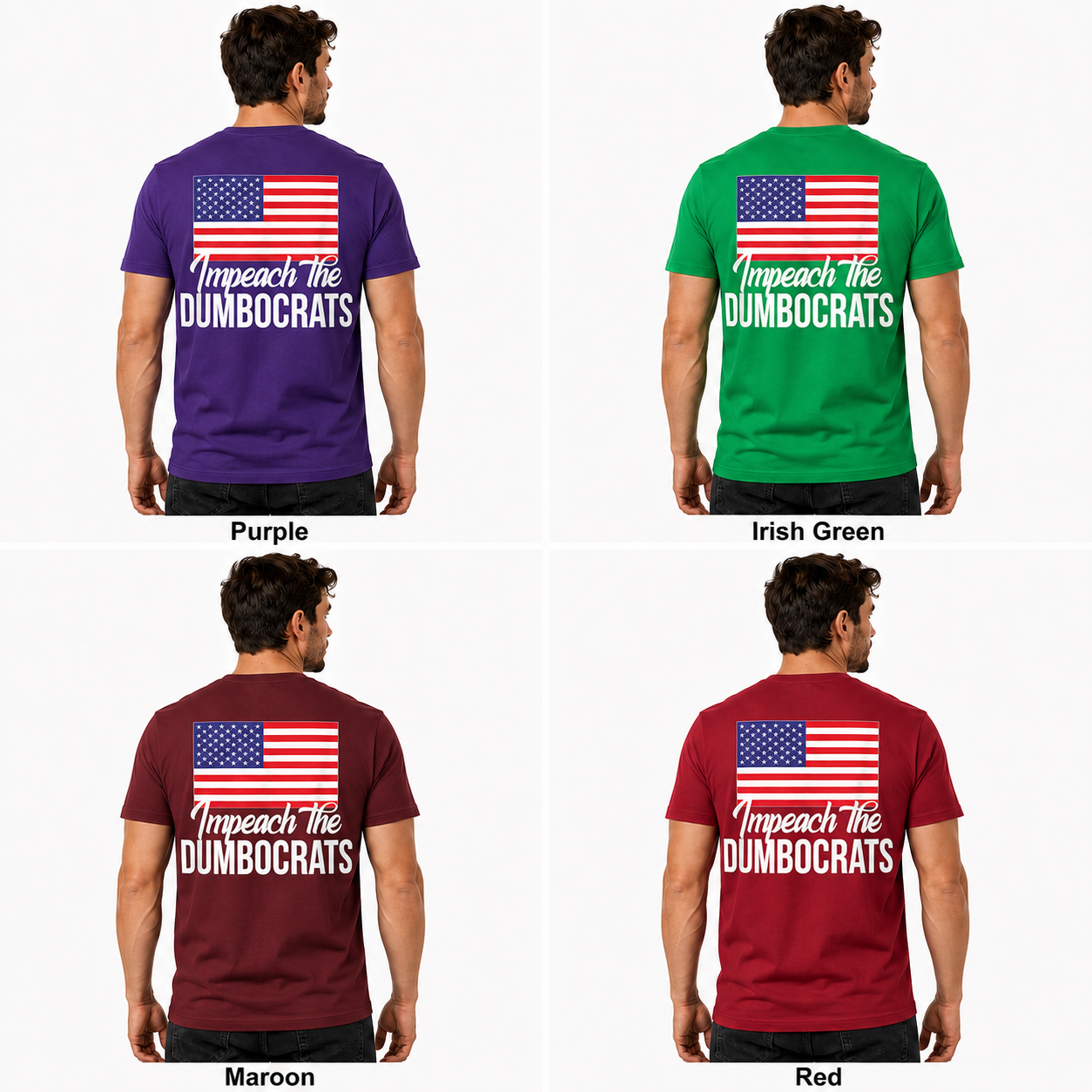 Impeach The Dumbocrats Shirt Funny Pro Trump Patriotic Graphic Tee Conservative Political Gift For Men Women