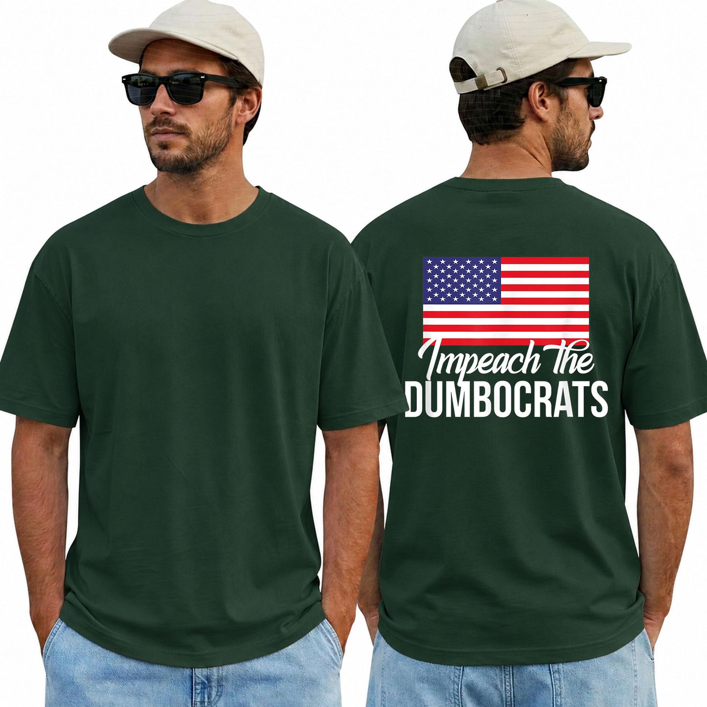 Impeach The Dumbocrats Shirt Funny Pro Trump Patriotic Graphic Tee Conservative Political Gift For Men Women