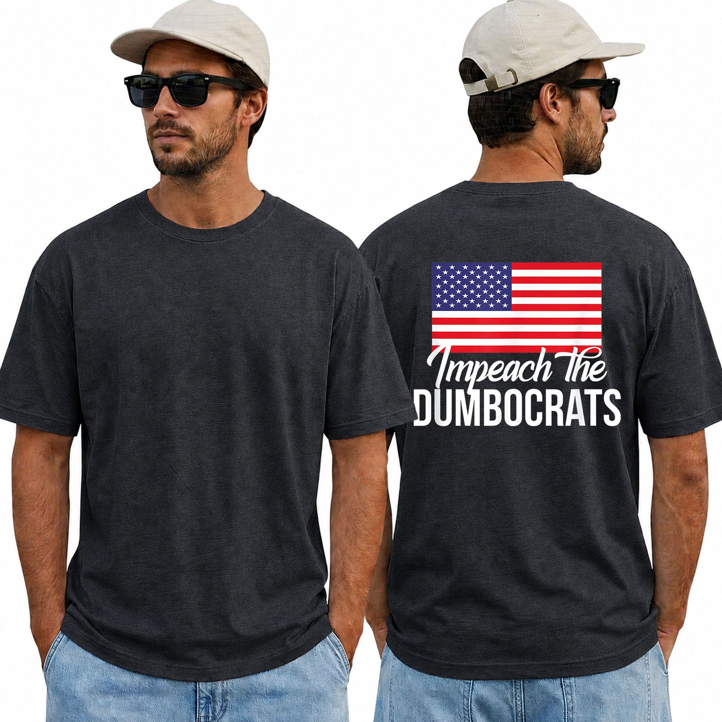 Impeach The Dumbocrats Shirt Funny Pro Trump Patriotic Graphic Tee Conservative Political Gift For Men Women