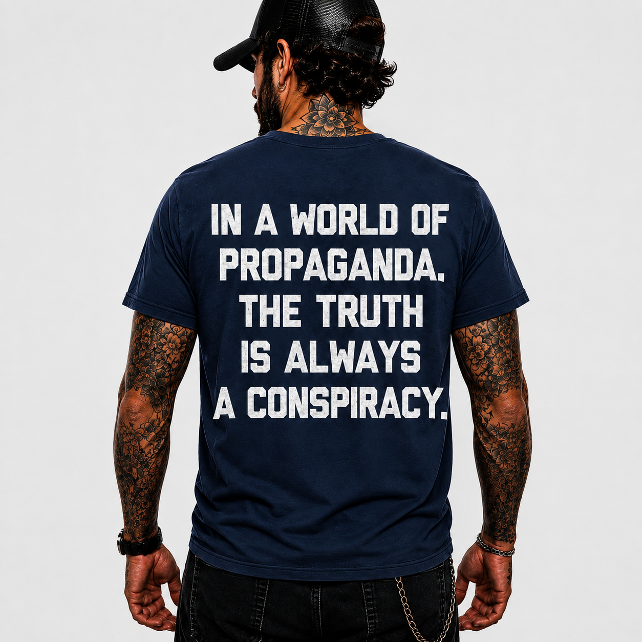 In A World Of Propaganda The Truth Is Always A Conspiracy Shirt Freedom Patriot Graphic Tee Liberty Political Gift For Men Women
