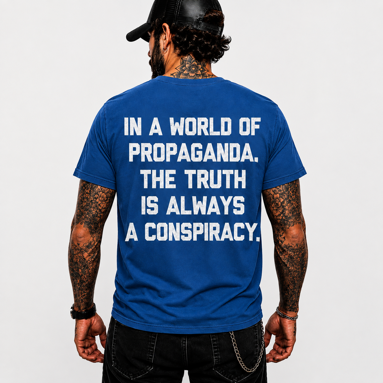 In A World Of Propaganda The Truth Is Always A Conspiracy Shirt Freedom Patriot Graphic Tee Liberty Political Gift For Men Women