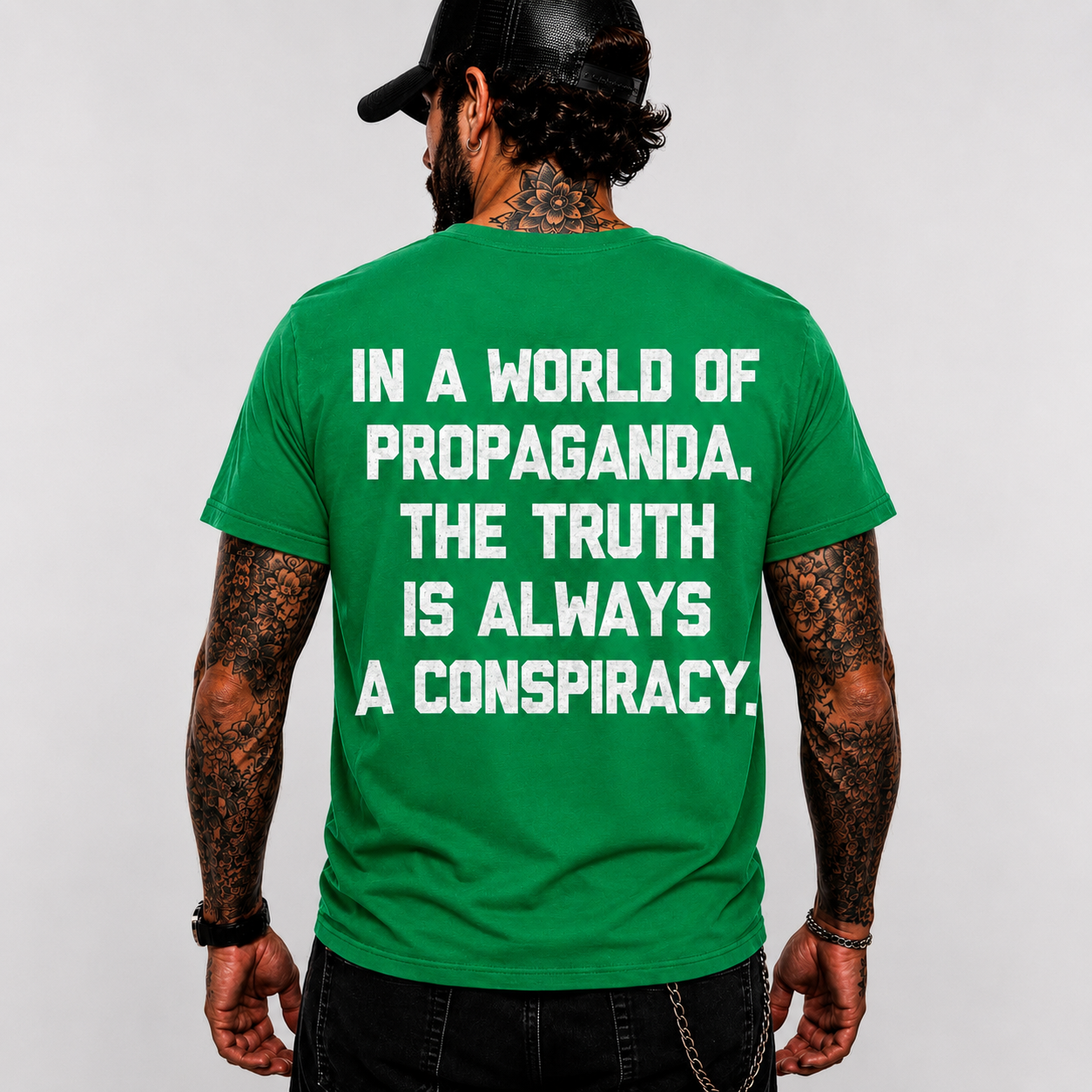 In A World Of Propaganda The Truth Is Always A Conspiracy Shirt Freedom Patriot Graphic Tee Liberty Political Gift For Men Women