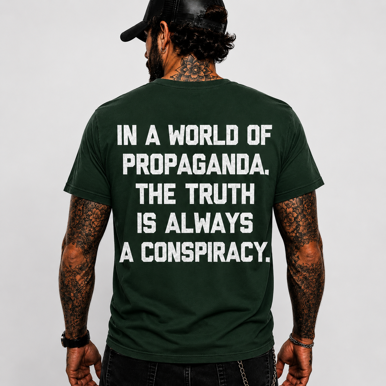 In A World Of Propaganda The Truth Is Always A Conspiracy Shirt Freedom Patriot Graphic Tee Liberty Political Gift For Men Women