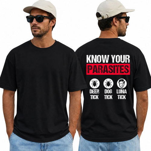 Know Your Parasites Politicians Media Bureaucrats Lobbyists Shirt Funny Anti Establishment Political Graphic Tee Freedom Gift For Adults